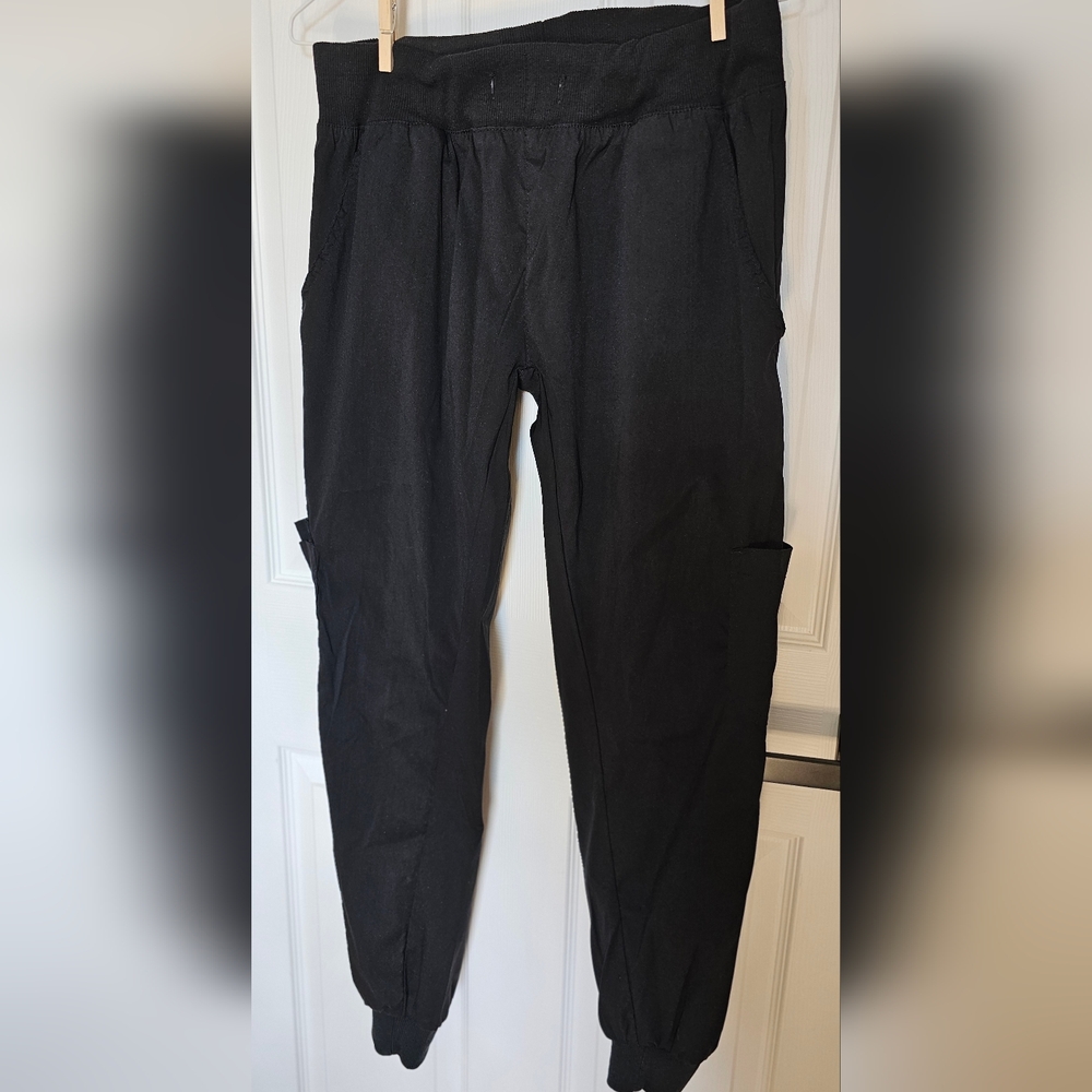 🩺 Beverly Hills Uniform Black Cargo Scrub Pants - Ankle Cut 👖